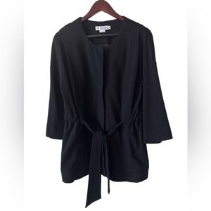 GARFIELD & MARKS Tie Front Jacket Blazer Professional Quiet Luxury Sz 8